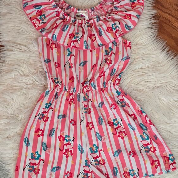 Flaming Striped Romper - Picture 1 of 2